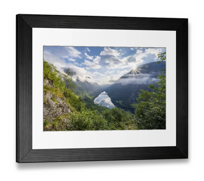 Framed Print : View from the hiking trail Rimstig