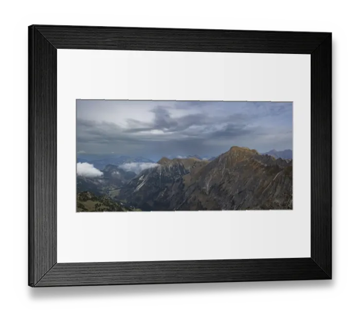 Framed Print : Mountain panorama from the Nebelhorn Framed Print : Mountain panorama from the Nebelhorn