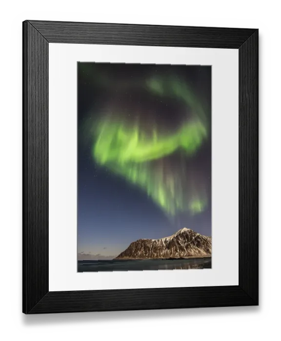 Framed Print : Northern lights (Aurora borealis)