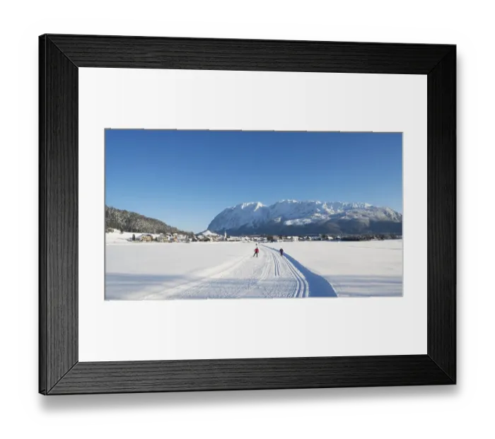 Framed Print : Cross-country ski run, Bad Mitterndorf