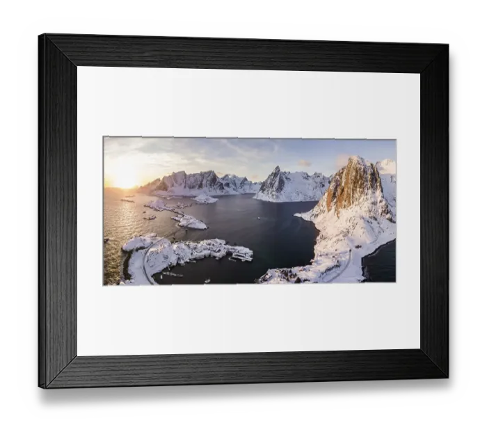 Framed Print : View to Hamnoy, Sakrisoy and Reine Framed Print : View to Hamnoy, Sakrisoy and Reine