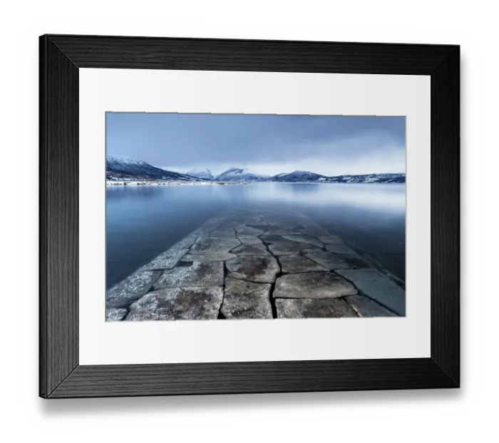 Framed Print : Port, Balsfjord, Storsteinnes, Troms