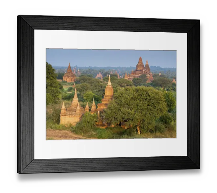 Framed Print : Temples, stupas and pagodas in the temple complex of the Plateau of Bagan Framed Print : Temples, stupas and pagodas in the temple complex of the Plateau of Bagan