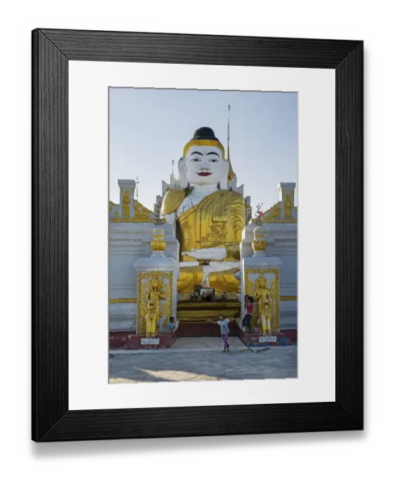 Framed Print : Kyauk Phyu Gyi Pagoda, Nanthe, Shan State