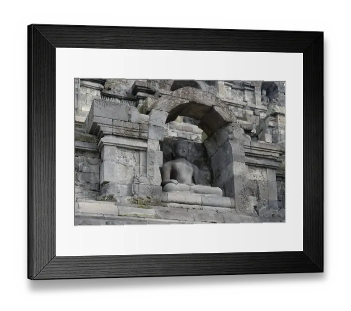 Framed Print : Buddha, Borobudur Temple, Gopalan Framed Print : Buddha, Borobudur Temple, Gopalan