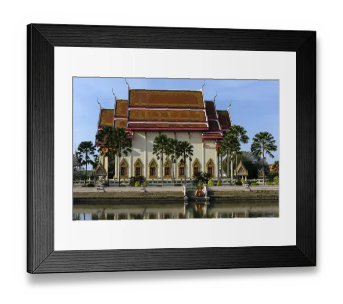 Framed Print : South facade of the Wat Klang temple