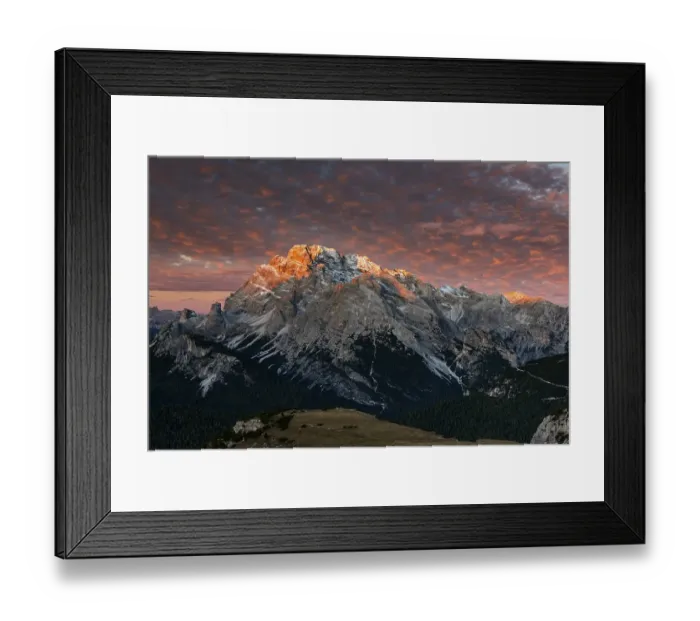 Framed Print : Sunrise, Dolomites, Auronzo, Italy, Europe Framed Print : Sunrise, Dolomites, Auronzo, Italy, Europe