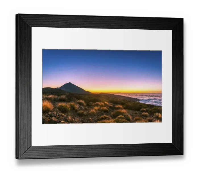 Framed Print : Sunset, sunset glow with evening star