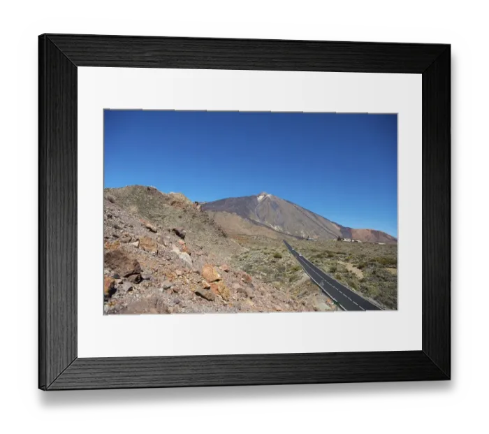 Framed Print : Road to the volcano Pico del Teide Framed Print : Road to the volcano Pico del Teide