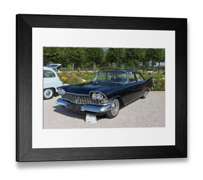 Framed Print : Plymouth Coupe Savoy, built in 1959