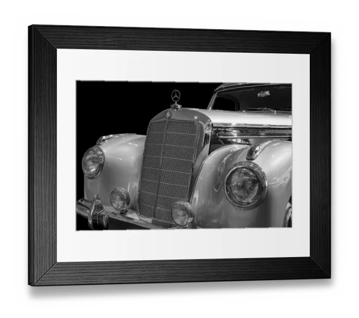 Framed Print : Oldtimer detail, Mercedes 220 A cabriolet Framed Print : Oldtimer detail, Mercedes 220 A cabriolet