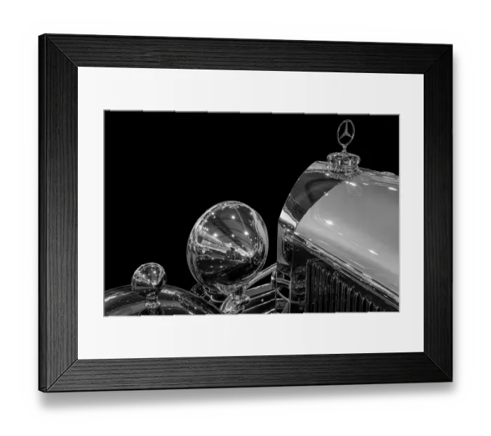 Framed Print : Oldtimer detail, Mercedes 770K Cabriolet D
