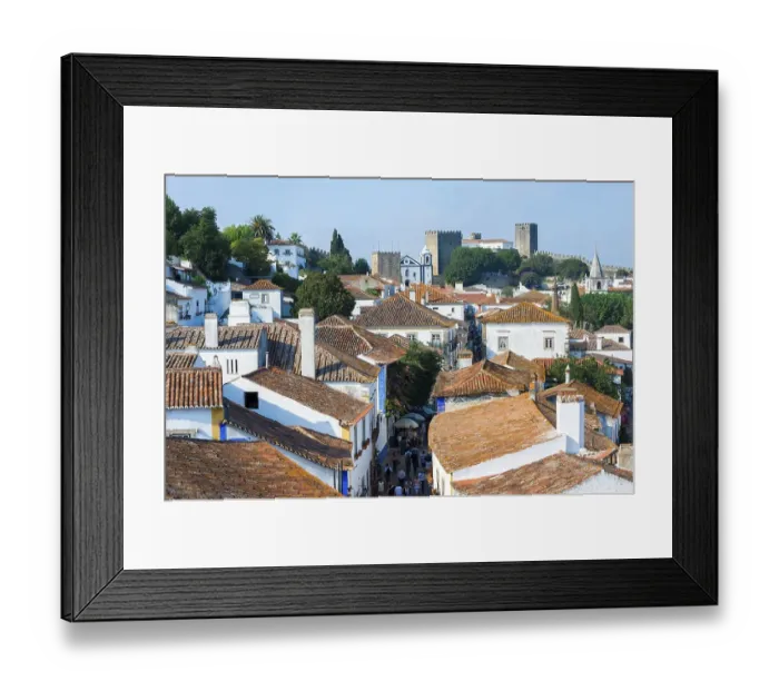 Framed Print : View over the rooftops of Obidos Framed Print : View over the rooftops of Obidos