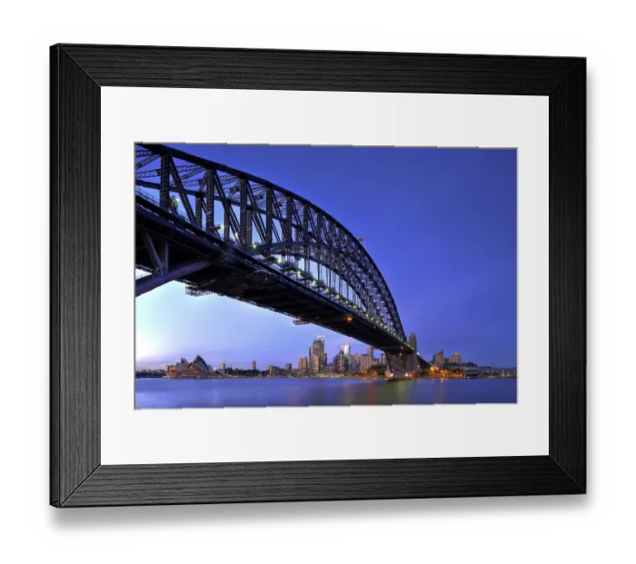 Framed Print : Sydney Opera House, Sydney Harbor Bridge