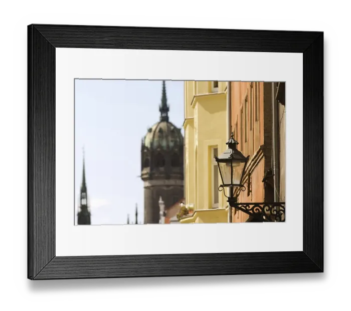 Framed Print : Tower of the castle church, restored