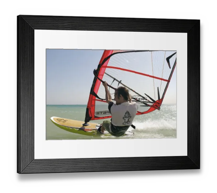 Framed Print : Windsurfer in Zaafarana, Gulf of Suez Framed Print : Windsurfer in Zaafarana, Gulf of Suez