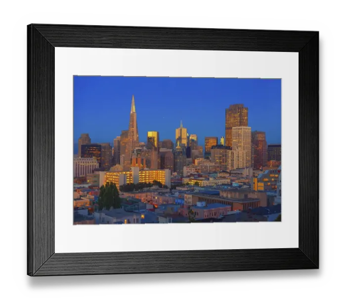 Framed Print : City centre and Transamerica Pyramid Framed Print : City centre and Transamerica Pyramid