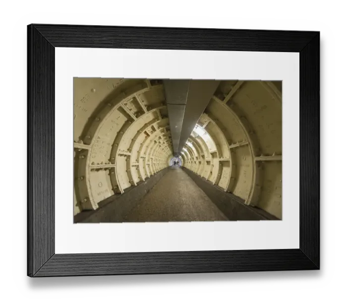 Framed Print : Pedestrian tunnel, Greenwich, London