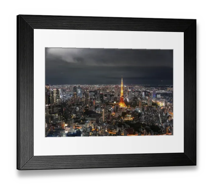 Framed Print : View from Roppongi Hills, city view from Tokyo at night Framed Print : View from Roppongi Hills, city view from Tokyo at night