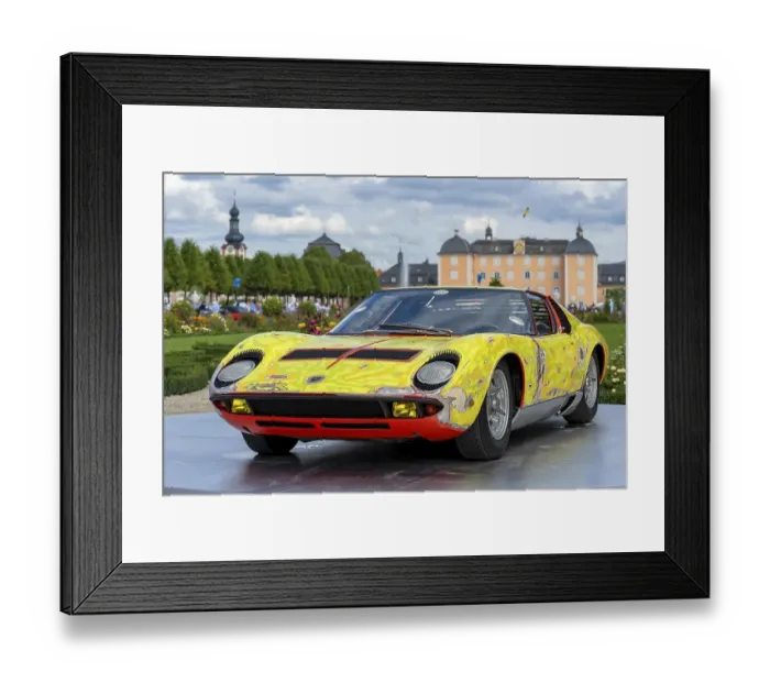 Framed Print : Vintage Lamborghini P 400 Miura Framed Print : Vintage Lamborghini P 400 Miura