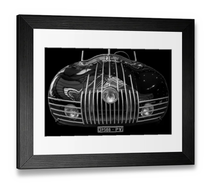 Framed Print : Oldtimer detail, Stanguellini 1100 Sport Barchetta Ala d Oro