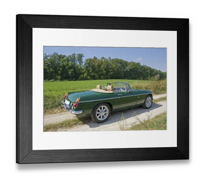 Framed Print : Vintage MGC Roadster, built in 1968