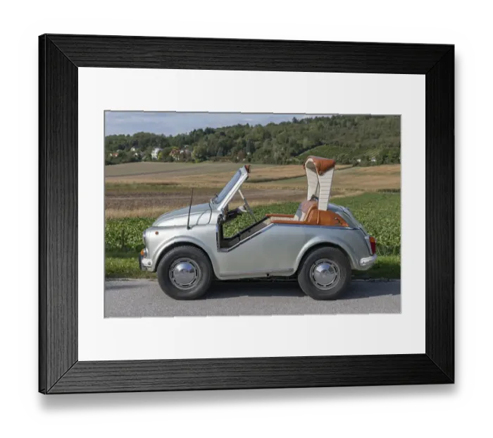 Framed Print : Oldtimer Puch 500D, modified Sacher Framed Print : Oldtimer Puch 500D, modified Sacher