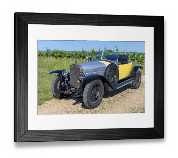Framed Print : Oldtimer Delage DISS, Roadster