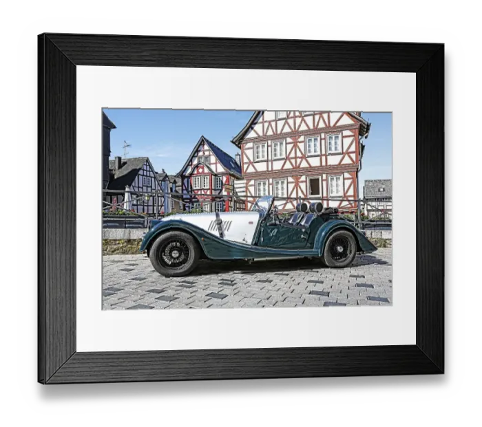 Framed Print : Morgan Roadster Brooklands Edition Framed Print : Morgan Roadster Brooklands Edition