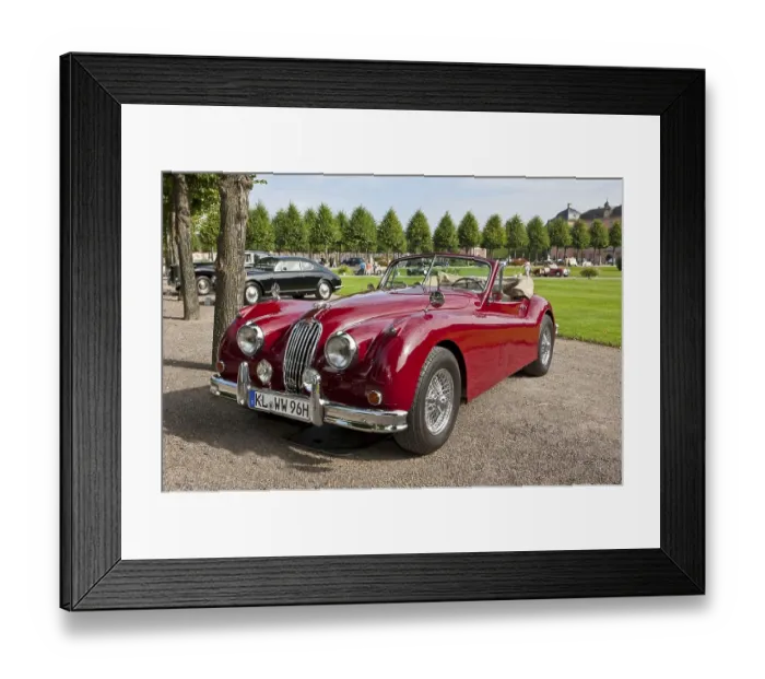 Framed Print : Jaguar XK 140 DHC, built in GB
