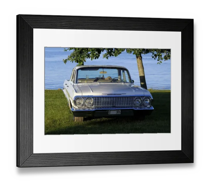 Framed Print : American classic car, Chevrolet Bel Air from 1963 Framed Print : American classic car, Chevrolet Bel Air from 1963