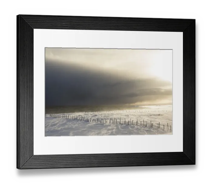 Framed Print : Snow drifts in the fjord, near Kiberg Framed Print : Snow drifts in the fjord, near Kiberg