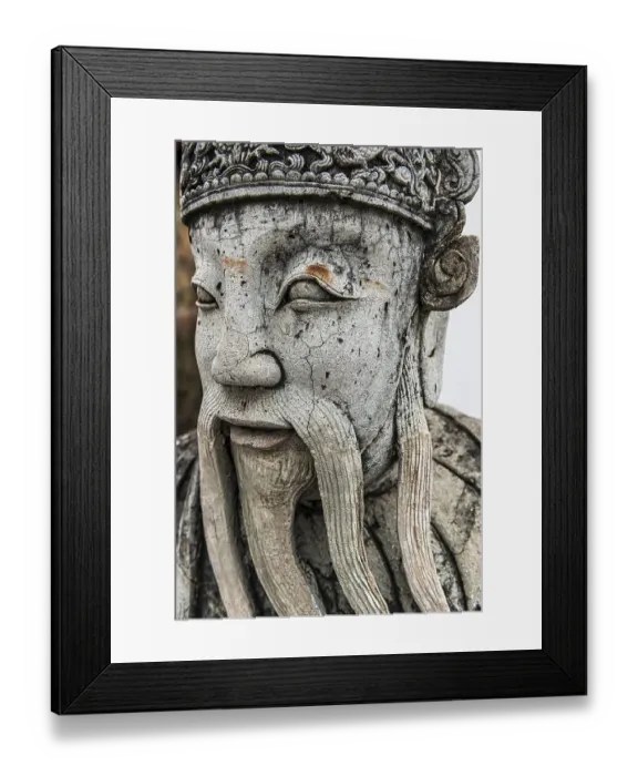 Framed Print : Stone sculpture in Wat Pho temple Framed Print : Stone sculpture in Wat Pho temple