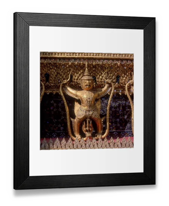 Framed Print : Mythical creatures in the temple Wat Phra Keo