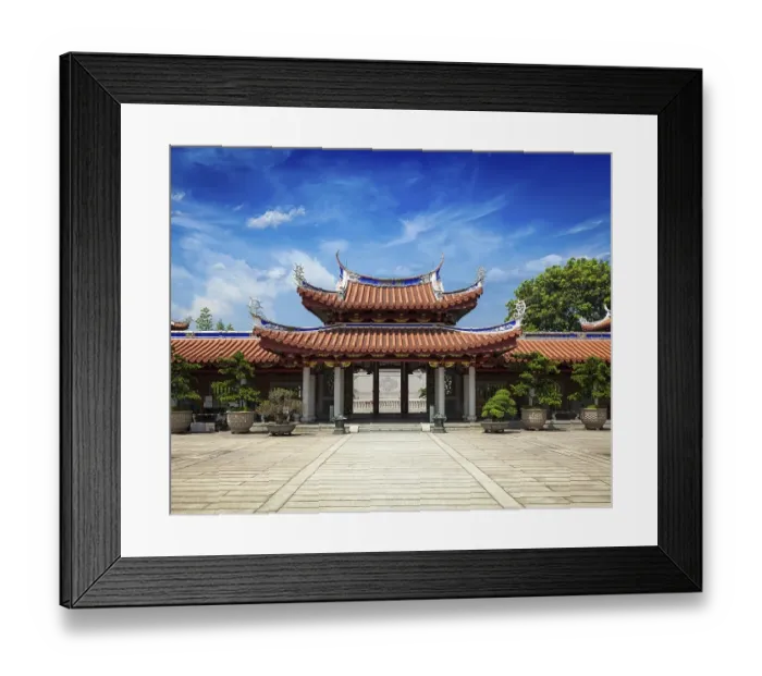 Framed Print : Gates of Lian Shan Shuang Lin Monastery Framed Print : Gates of Lian Shan Shuang Lin Monastery