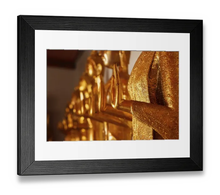 Framed Print : Buddha golden statue blessing hand Framed Print : Buddha golden statue blessing hand