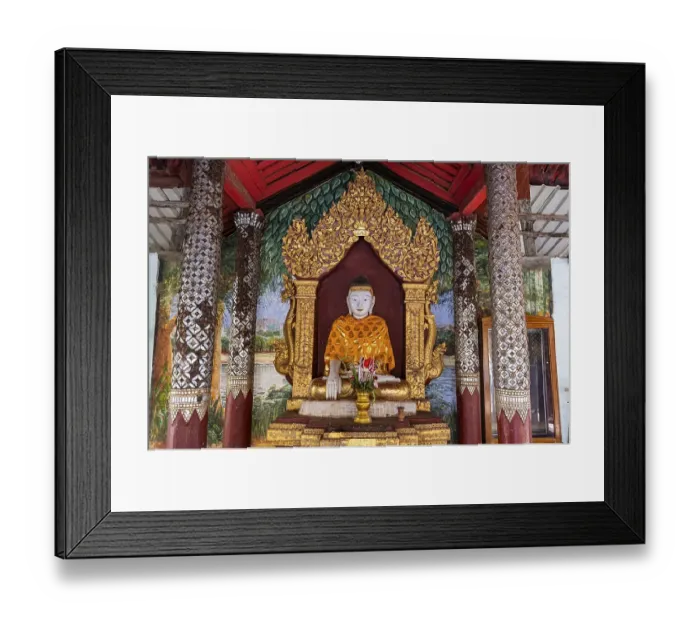 Framed Print : Beautiful ornaments in the Shwezigon Pagoda