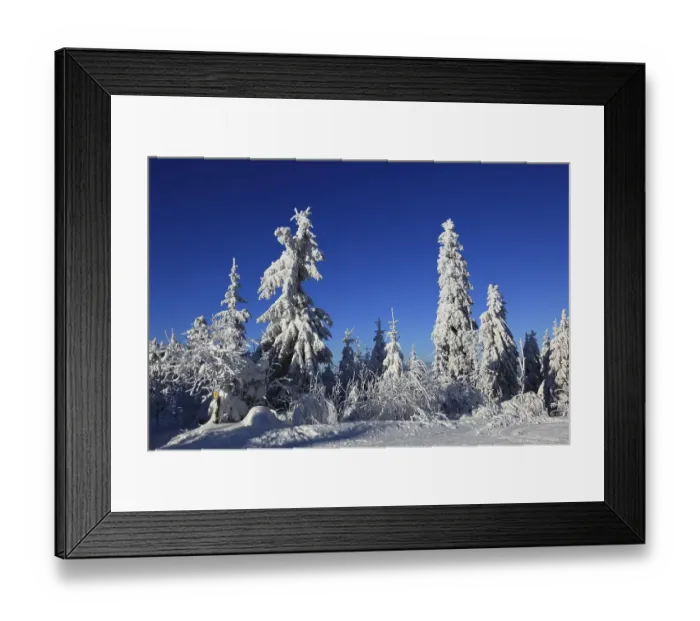 Framed Print : Winter landscape in the Fichtelgebirge Framed Print : Winter landscape in the Fichtelgebirge