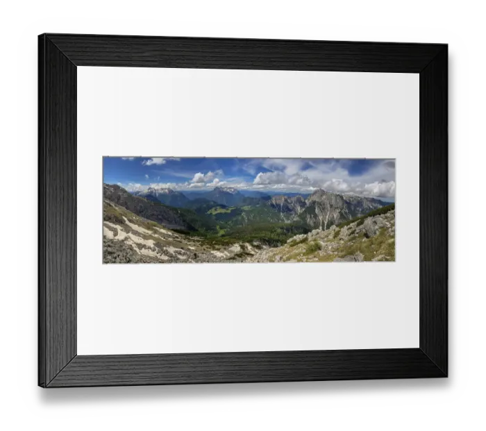 Framed Print : Panorama in Berchtesgaden National Park