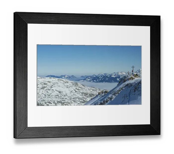 Framed Print : Hahnenkoepfle, 2085m, Gottesacker plateau Framed Print : Hahnenkoepfle, 2085m, Gottesacker plateau