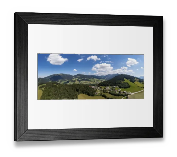 Framed Print : Drone image, Krispl, Osterhorn Group Framed Print : Drone image, Krispl, Osterhorn Group