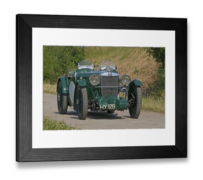 Framed Print : Vintage car, MG J2, upgraded to a J4