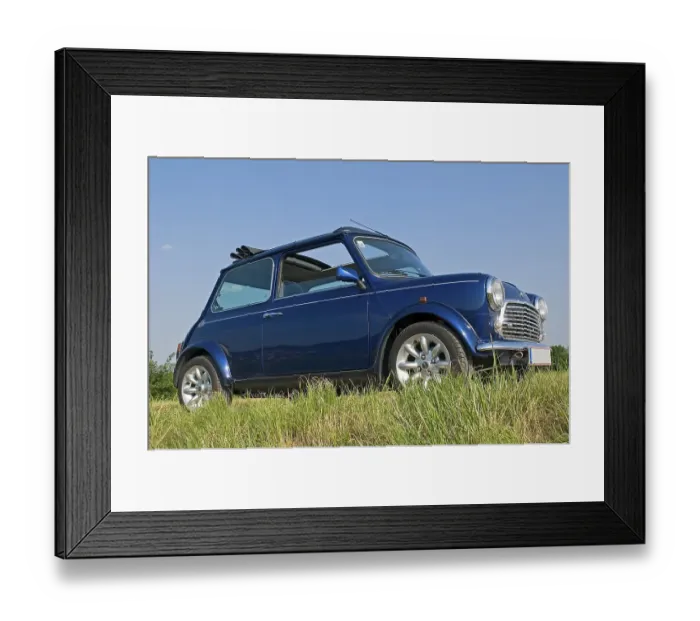 Framed Print : Vintage Rover Mini 1.3 Sport, built in 1959
