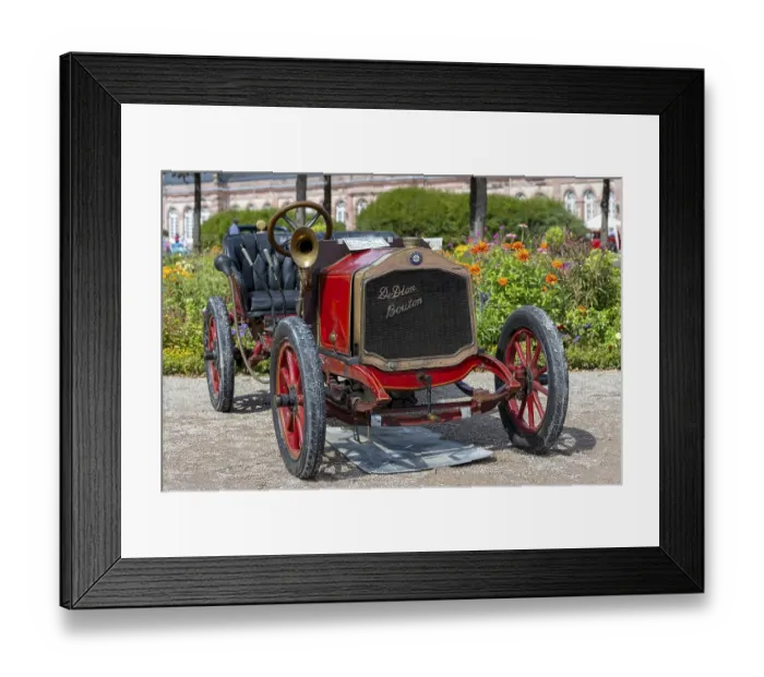 Framed Print : Vintage car DeDion Bouton Char-a-bancs