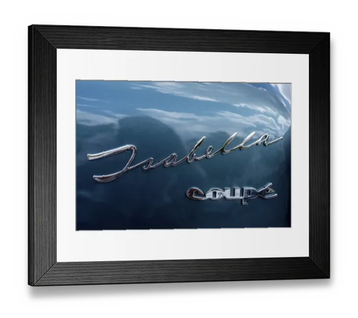 Framed Print : Vintage Borgward Isabella Coupe