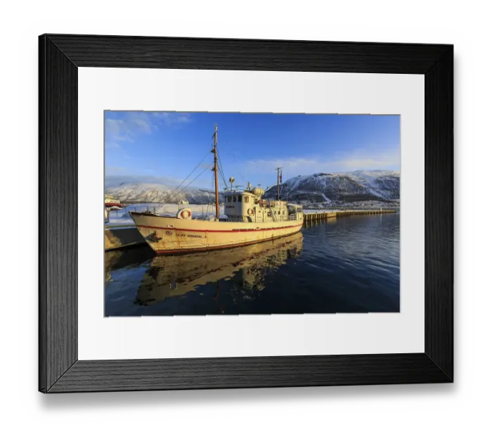 Framed Print : Former rescue boat, now sightseeing boat Olav Ringdal Framed Print : Former rescue boat, now sightseeing boat Olav Ringdal