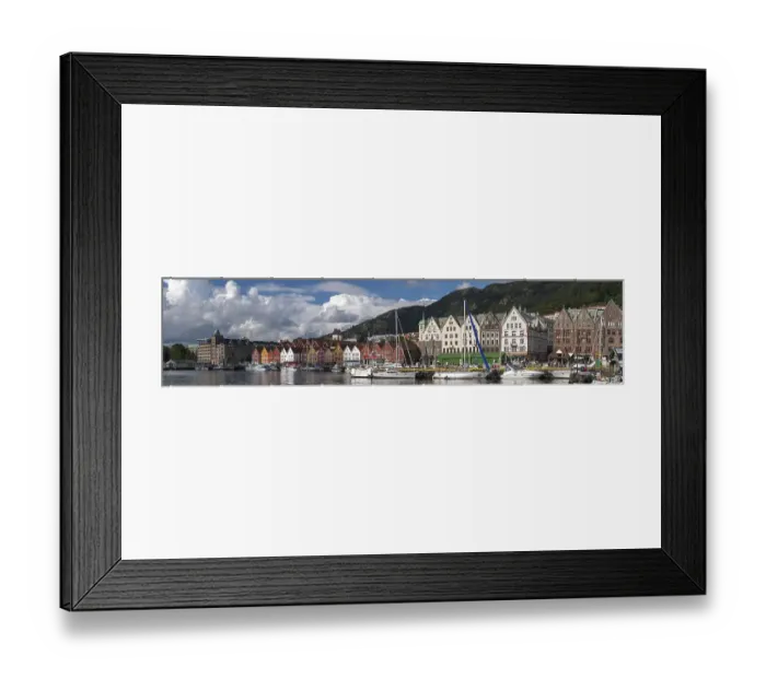 Framed Print : Kontor building, wooden houses