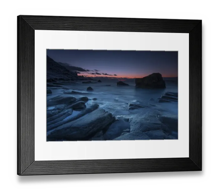Framed Print : Sunset on the Fjord, Uttakleiv Framed Print : Sunset on the Fjord, Uttakleiv