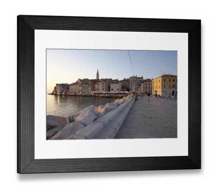 Framed Print : Harbour, Rovinj, Adriatic, Istria, Croatia, Europe