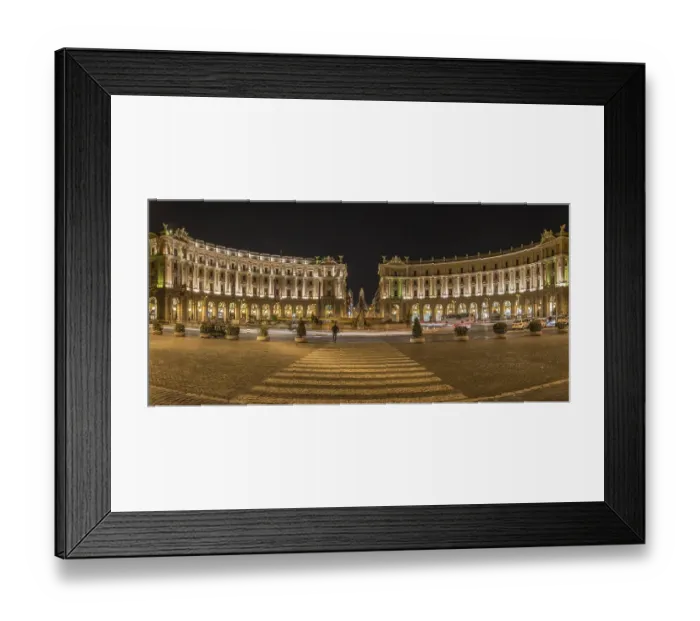 Framed Print : Night scene, Piazza della Repubblica Framed Print : Night scene, Piazza della Repubblica
